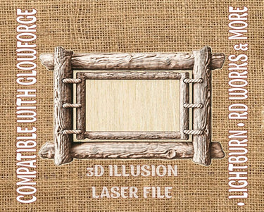 Frame 3d illusion & laser-ready files - 3DWave.us